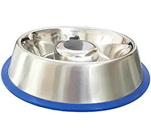 Mr Peanut’s Stainless Steel Interactive Slow Feed Dog Bowl Mr Peanut’s Stainless Steel Interactive Slow Feed Dog Bowl