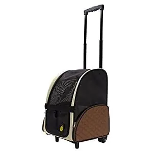 FrontPet Rolling Pet Travel Carrier w/Backpack Straps FrontPet Rolling Pet Travel Carrier w/Backpack Straps