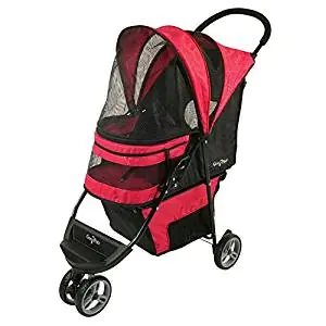 DodoPet 4-Wheel Reversible Handle Pet Stroller DodoPet 4-Wheel Reversible Handle Pet Stroller