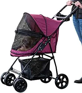 Pet Gear No-Zip Happy Trails Lite Pet Stroller Pet Gear No-Zip Happy Trails Lite Pet Stroller