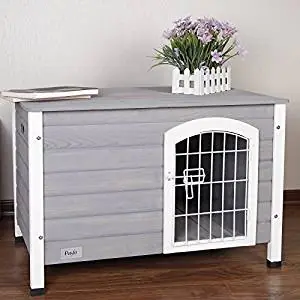 Petsfit Indoor Wooden Dog/Pet House with Wire Door Petsfit Indoor Wooden Dog/Pet House with Wire Door