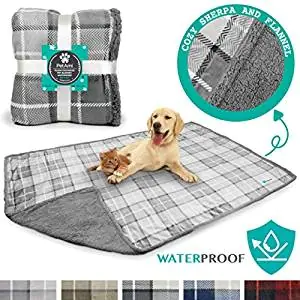 PetAmi Waterproof Dog Blanket for Bed Couch Sofa | Warm Sherpa Pet Throw Blanket PetAmi Waterproof Dog Blanket for Bed Couch Sofa | Warm Sherpa Pet Throw Blanket