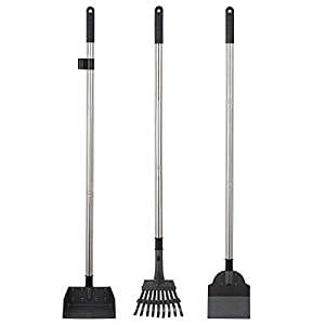Yangbaga Metal Pet Poop Tray and Rake Yangbaga Metal Pet Poop Tray and Rake