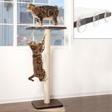 Cat Hammock Sunbath for Cats Weighted up to 20lb PowerKing Cat Bed long fur Cat Window Perch Window Seat Suction Pet Resting Seat Safety Cat Shelves