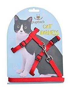 Ruri's Cat Jeans Jacket Harness Vest with Matching Leash Ruri's Cat Jeans Jacket Harness Vest with Matching Leash