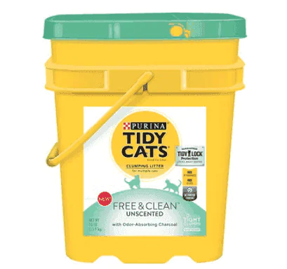 Tidy Cats Free & Clean Unscented Clumping Clay Cat Litter Tidy Cats Free & Clean Unscented Clumping Clay Cat Litter