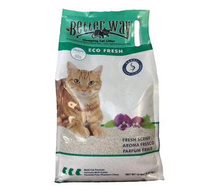 Better Way Eco Fresh Scented Clumping Clay Cat Litter Better Way Eco Fresh Scented Clumping Clay Cat Litter