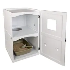 Petsfit Double-Decker Litter Box Cabinet Petsfit Double-Decker Litter Box Cabinet